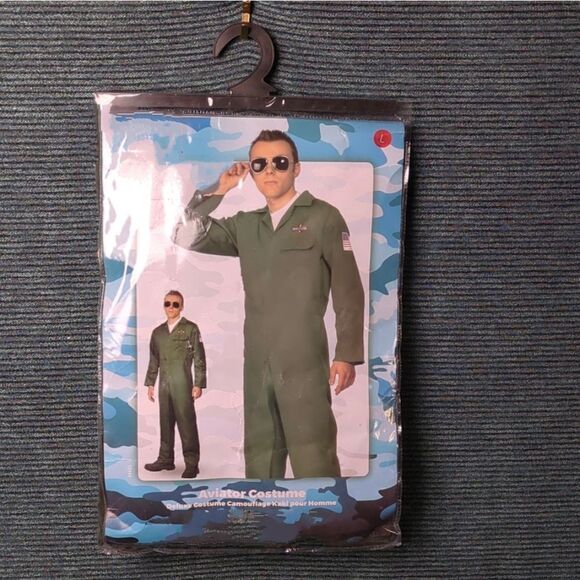 Adult Aviator Costume New In Original Package - Picture 1 of 7